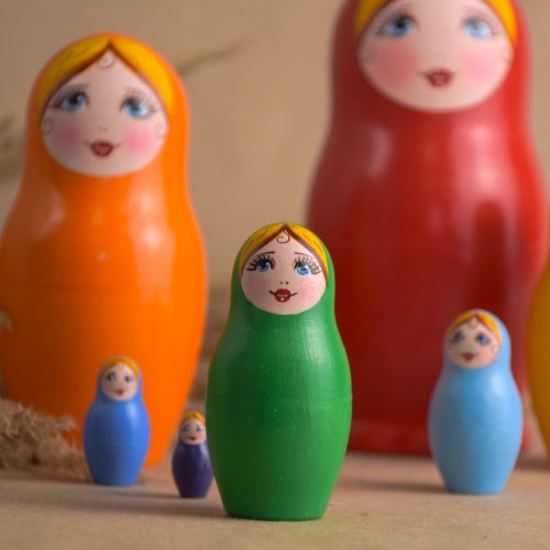 PUCKY マトリョーシカ人形 楽天市場】マトリョーシカ 人形 民芸品 手描き オブジェ 10個組 ロシア