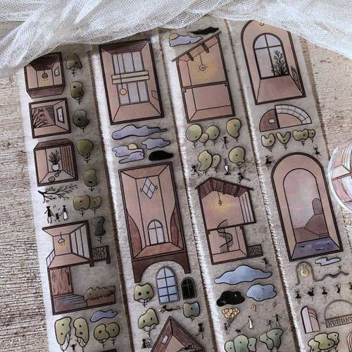 4cm Glossy PET Washi Tape-Different Department House - Shop A Great Idea  Washi Tape - Pinkoi