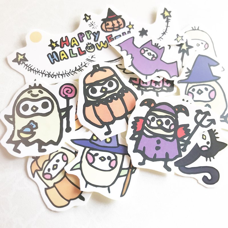 Halloween illustration sticker