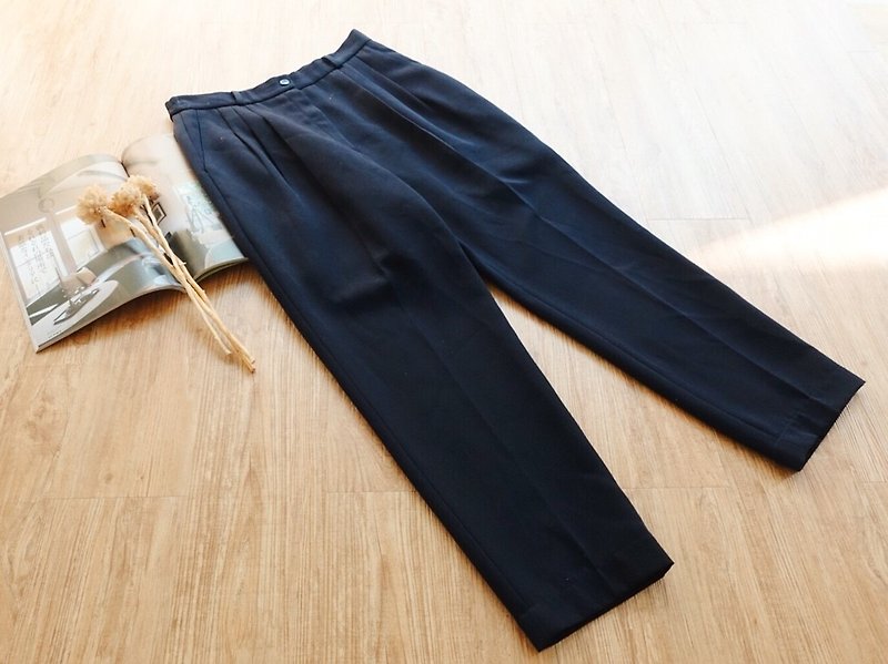 Vintage under / trousers no.100 - กางเกงขายาว - วัสดุอื่นๆ สีน้ำเงิน