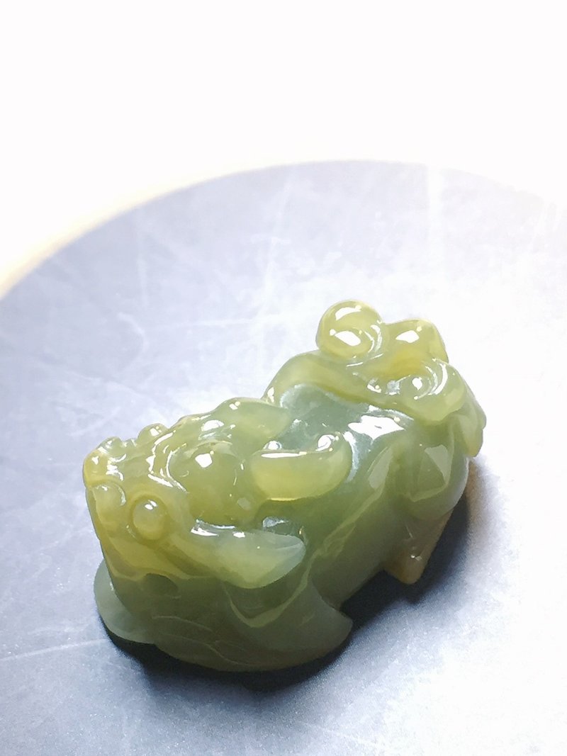 イエロー玉貔貅 | 天然A品翡翠 | ギフト - その他 - 翡翠 グリーン