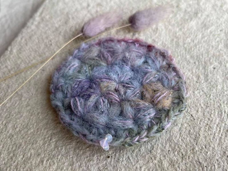 Knitting 生命之花墊 - 霓彩 - 客製款 - 擺飾/家飾品 - 棉．麻 紫色
