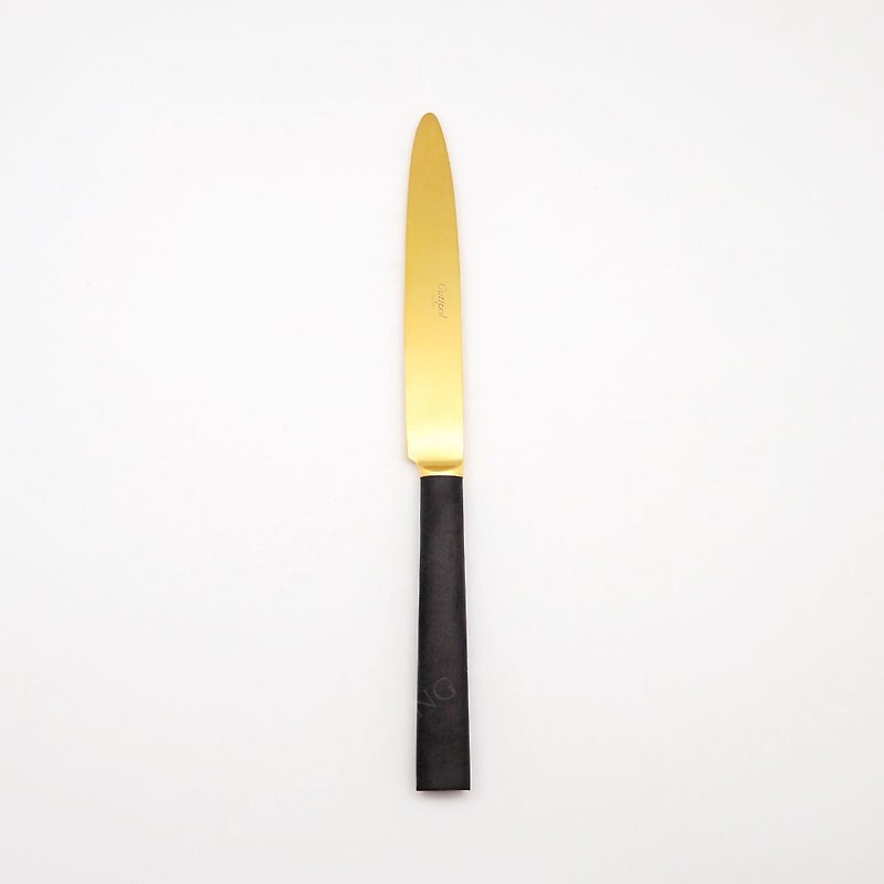 | Cutipol | EBONY Matte Gold 24.3CM Table Knife - ช้อนส้อม - สแตนเลส สีทอง