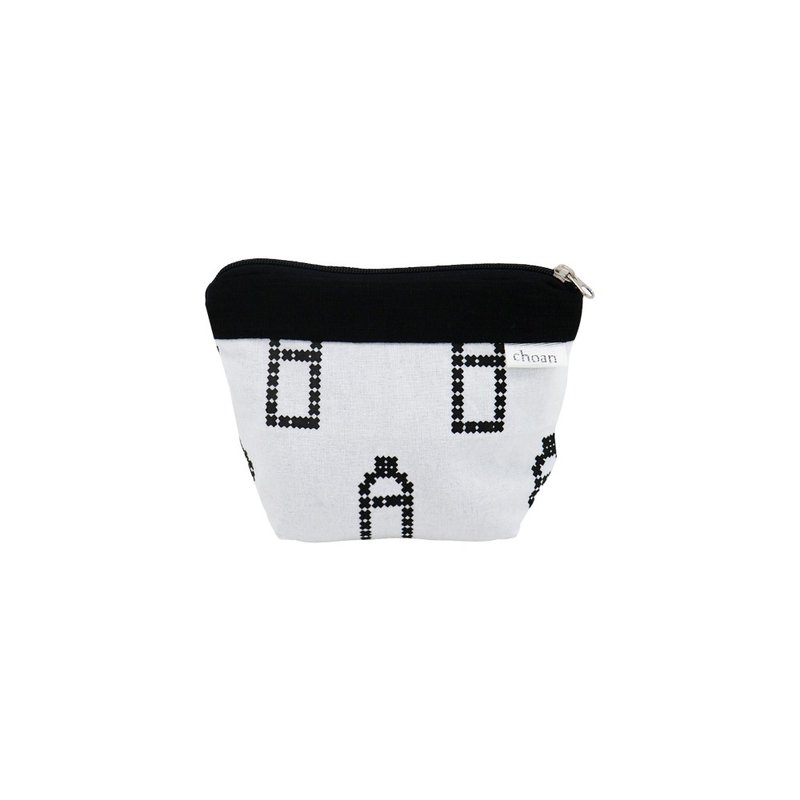 Mini standing pouch - pencil - Toiletry Bags & Pouches - Cotton & Hemp Black