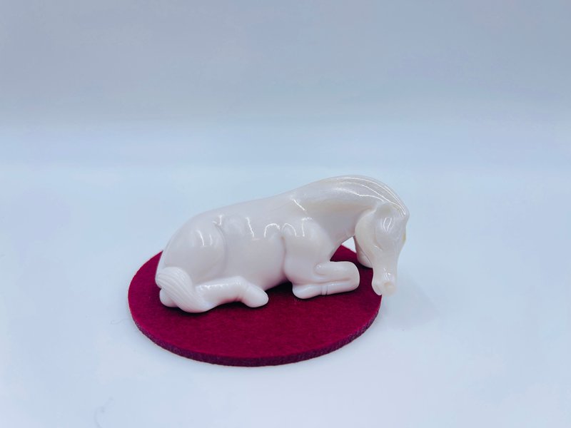 陶瓷擺件小馬 - 擺飾/家飾品 - 瓷 白色