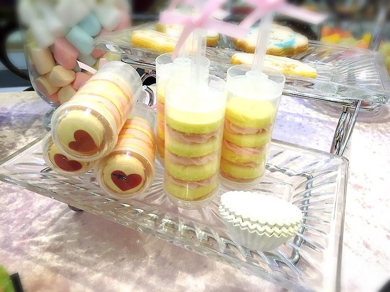 [ウェディング]結婚式のカラー値超小型オブジェクト、姉妹ギフト、礼儀部屋プローブプッシュスティックケーキ（20） - キッシュ・パイ - 食材 