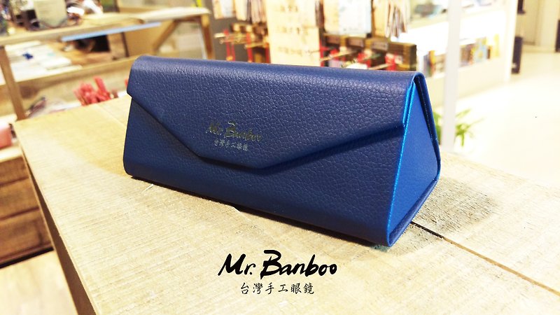[Mr.Banboo manual folding glasses box] - กรอบแว่นตา - กระดาษ สีน้ำเงิน