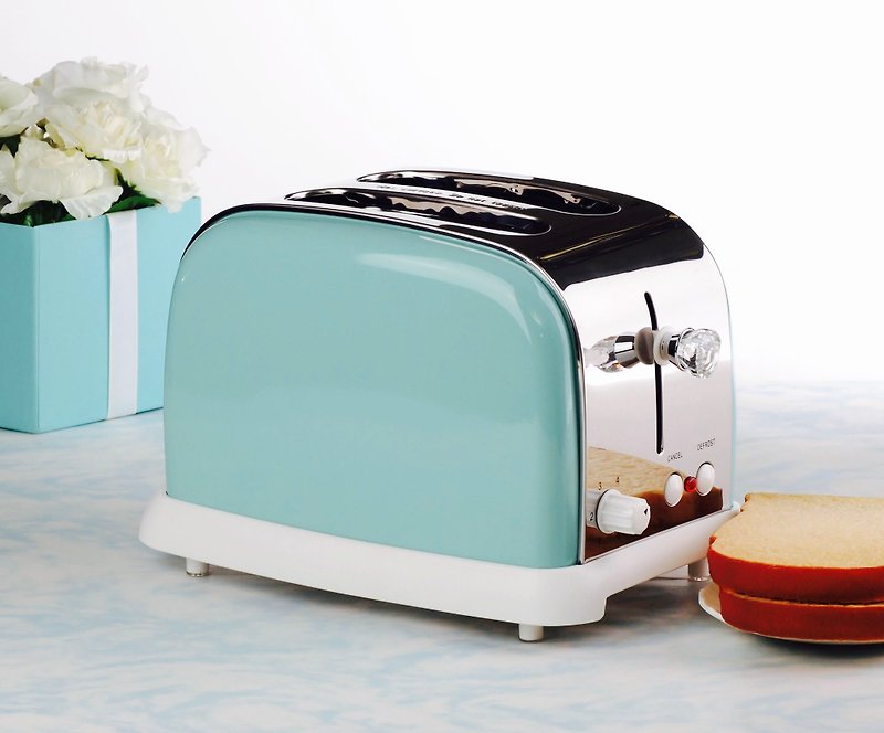 2 Slice 800W Stainless Steel Bread Oven Toaster - Tiffany Blue TR208B-TBD-BS - Other - Other Metals 