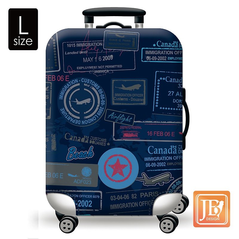 Colorful luggage cover-philatelic travel (L) - Luggage & Luggage Covers - Other Materials 