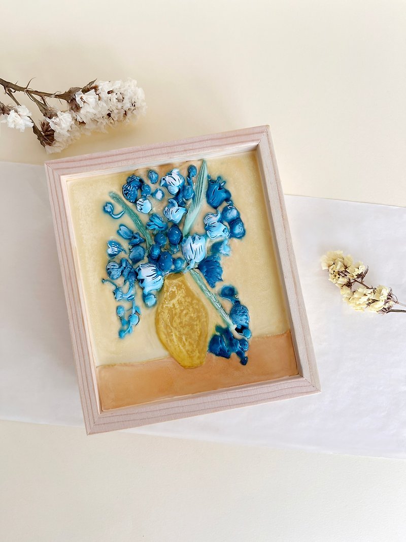 Wax Sachet Frame / Van Gogh : Irises - Items for Display - Wood 
