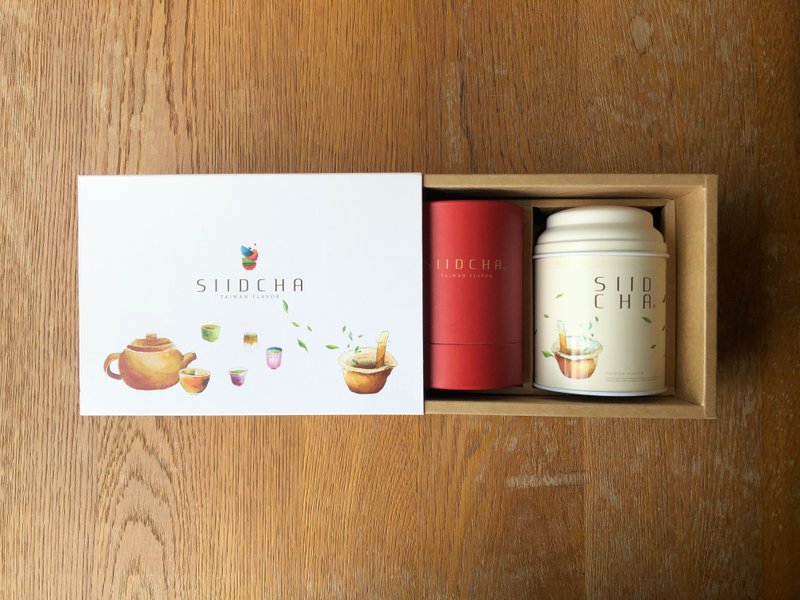 SIID CHA Gift Set (High Mountain Oolong Tea X Refreshments) - ชา - วัสดุอื่นๆ หลากหลายสี