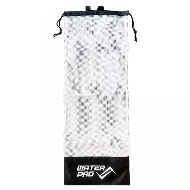 WATERPRO - NYLON MESH FINS BAG (WHITE) - Drawstring Bags - Nylon White