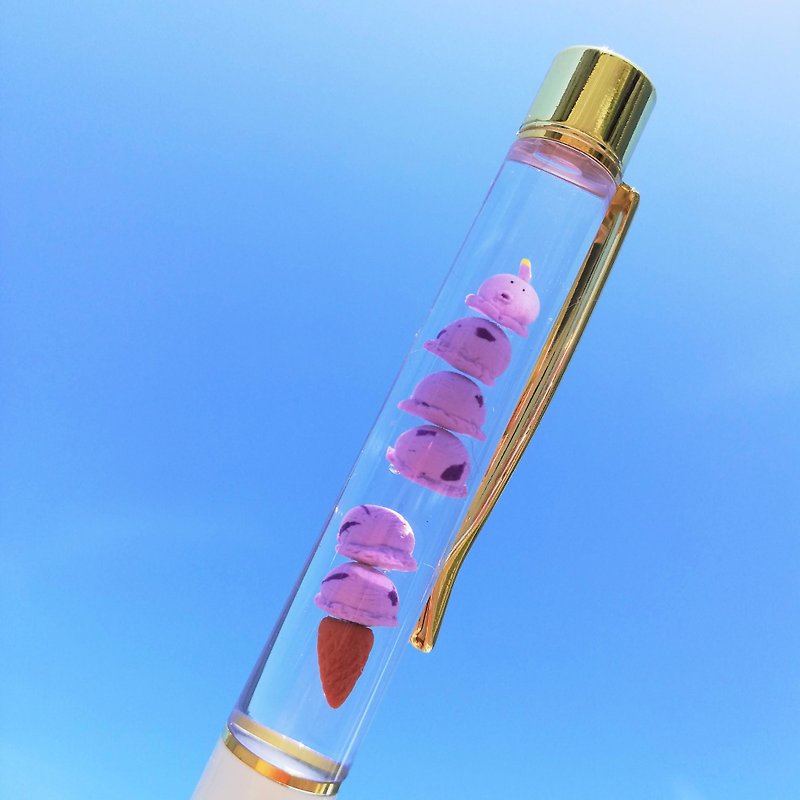 Alien-laced ice ballpoint pen - ไส้ปากกาโรลเลอร์บอล - ดินเหนียว สีม่วง