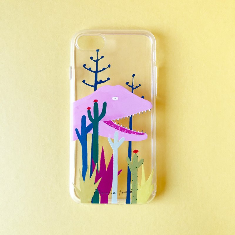 仙人掌花園 | iPhone手機軟殼 - 手機殼/手機套 - 塑膠 粉紅色