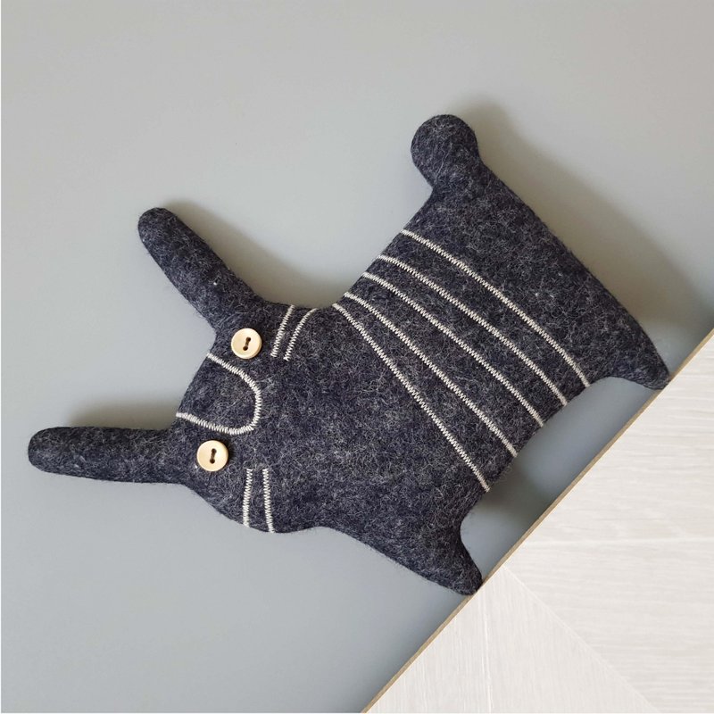 black rabbit sewing pattern PDF felt doll tutorial in English stuffed animal pdf - DIY Tutorials ＆ Reference Materials - Other Materials 