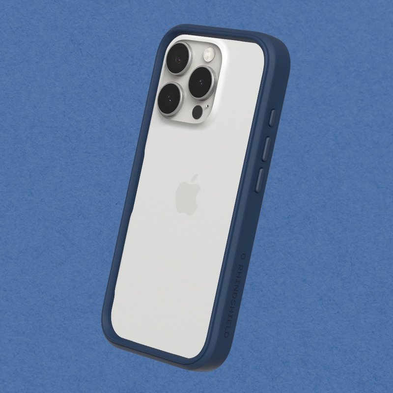 CrashGuard modular anti-fall frame case/navy blue for iPhone 16 series - Phone Cases - Plastic Blue