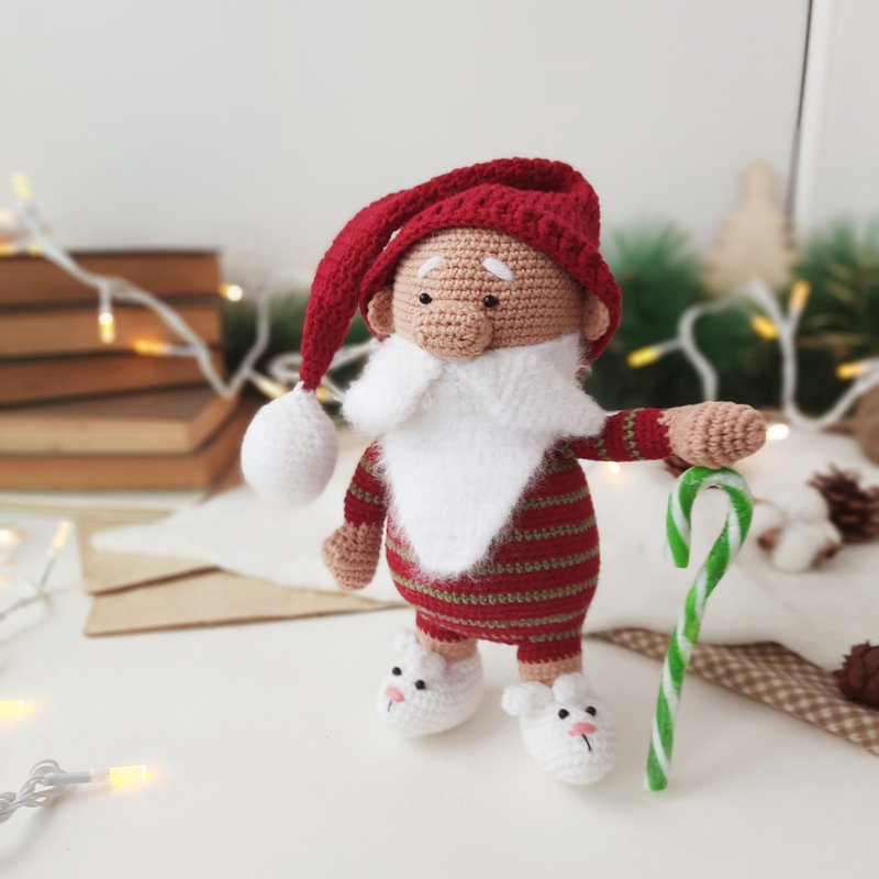 Santa Claus doll toy for Christmas gift. Santa Claus doll for best friend gift - ของเล่นเด็ก - ผ้าฝ้าย/ผ้าลินิน 