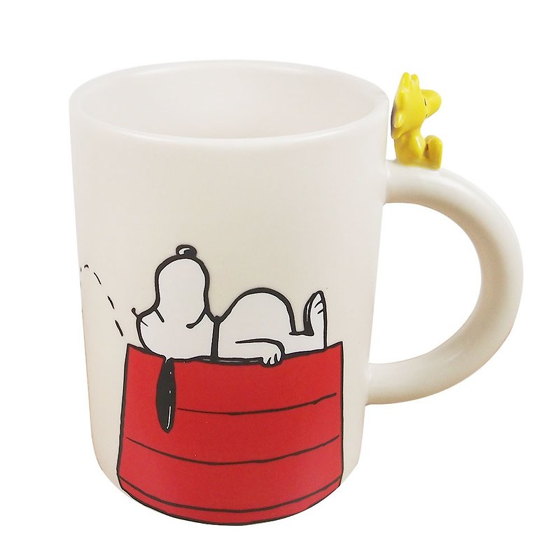 Snoopy Mug-Lying on the Red Room [Hallmark-Peanuts Snoopy Mug] - Mugs - Porcelain Multicolor