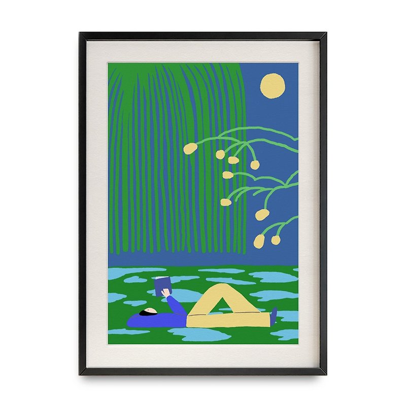 Moonlight poster (A3/A4) - Posters - Paper Green