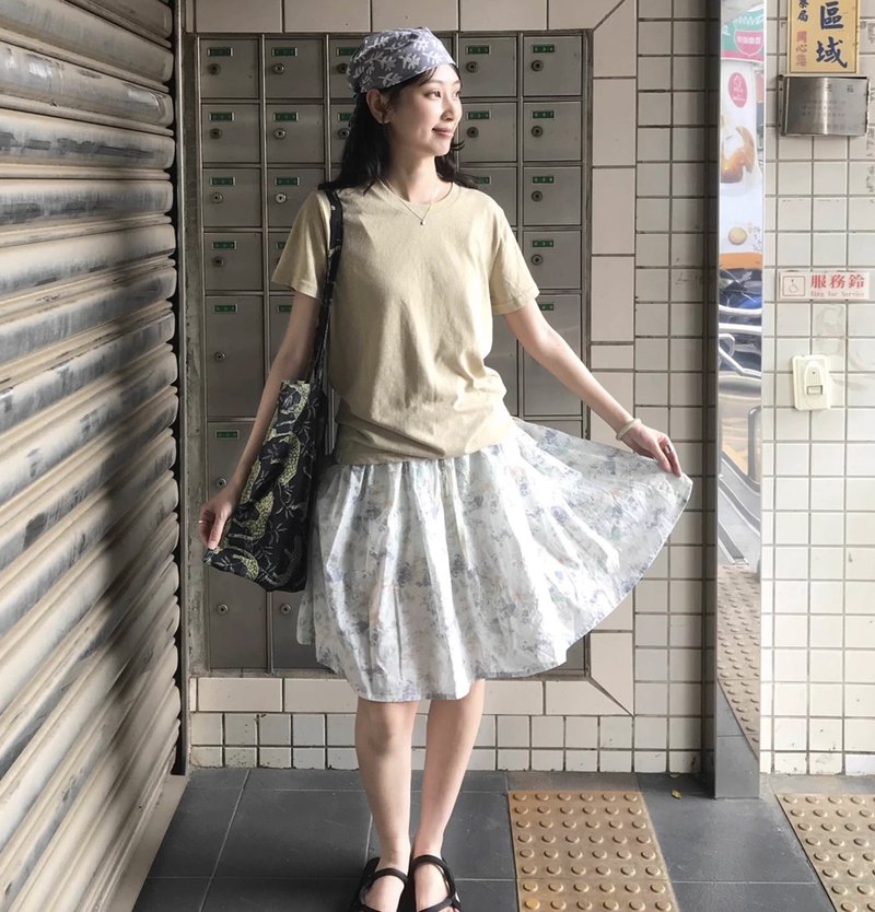 溫柔碎花 純棉百搭短裙 可客製 - 裙子/長裙 - 其他材質 多色