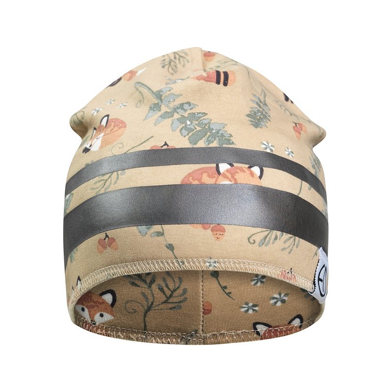 保暖毛帽 Nordic Woodland 小狐狸Winter Beanie - 帽子 - 羊毛 粉紅色