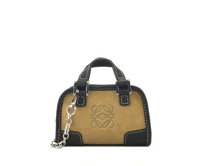 日本直送 名牌中古包 】LOEWE ロエベ アナグラム スエード