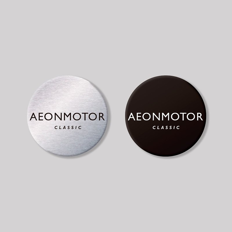 AEONMOTOR/CLASIC/round/aluminum plaque SunBrother Sun Brothers - สติกเกอร์ - อลูมิเนียมอัลลอยด์ 