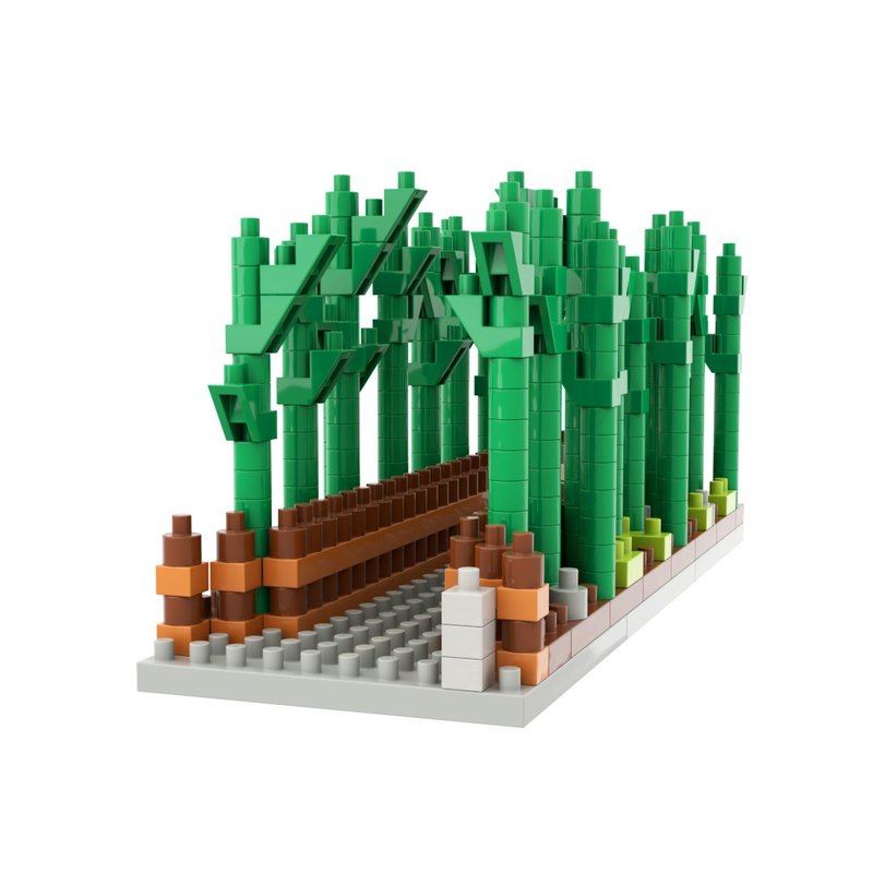 Archbrick Japan Kyoto Sagano Bamboo Forest Brick - ของวางตกแต่ง - พลาสติก หลากหลายสี