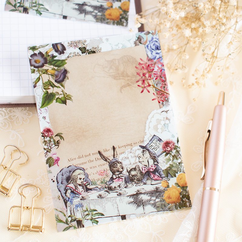 Rose Memo - Alice in Wonderland No.33 - Notebooks & Journals - Paper Brown