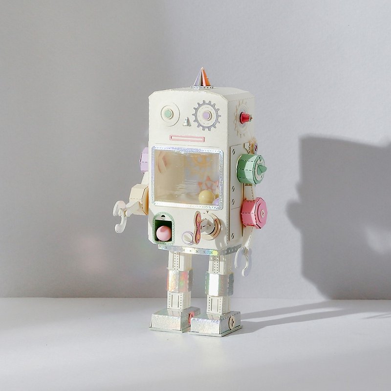 [Paper Scenery] Gacha Robot Paper Sculpture DIY Material Kit | 9257005 Jeantopia - Wood, Bamboo & Paper - Paper 