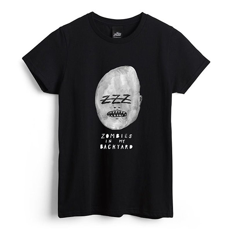 Trapped zombie - black - female version of T-shirt - Women's T-Shirts - Cotton & Hemp Black