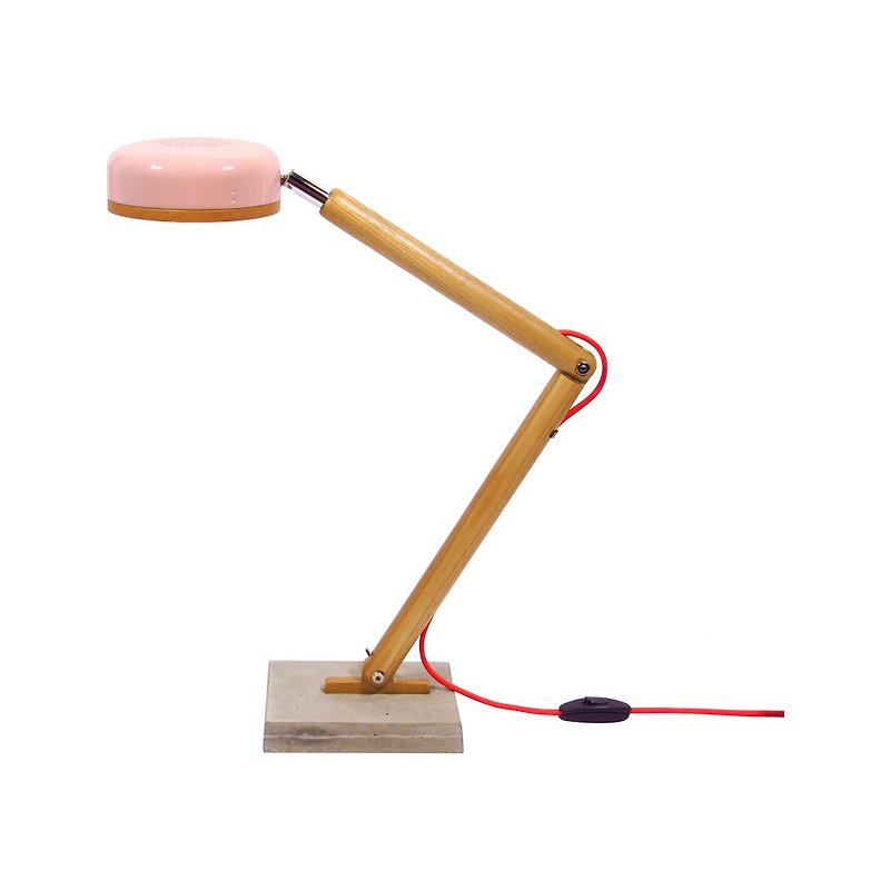 LED梣木蜂巢燈-山茶花粉 - 燈具/燈飾 - 木頭 粉紅色