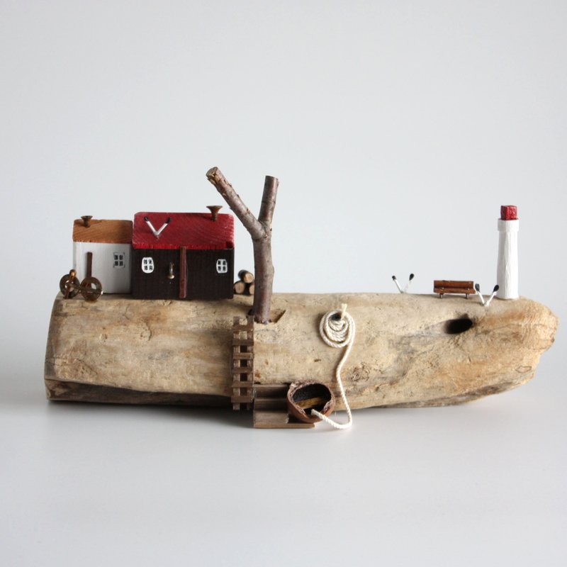 Driftwood interior - The sound of the waves and seagulls - W532 - Items for Display - Wood 