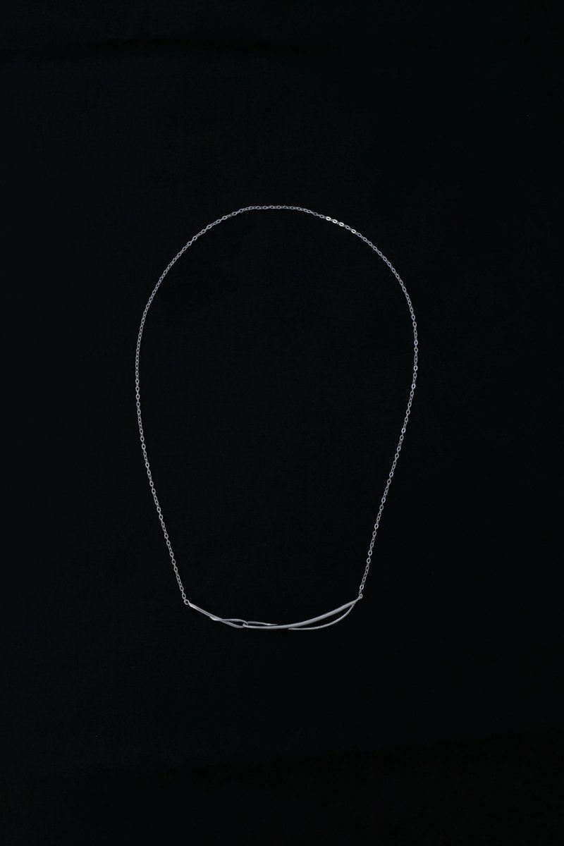 Trickle Necklace 涓流項鏈 - 項鍊 - 純銀 銀色