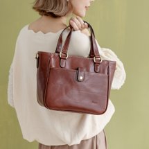 [Mother's Day Gift] Genuine leather tote bag/handbag/shoulder bag/Italian vegetable tanned leather
