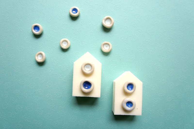 earring - Earrings & Clip-ons - Porcelain Blue