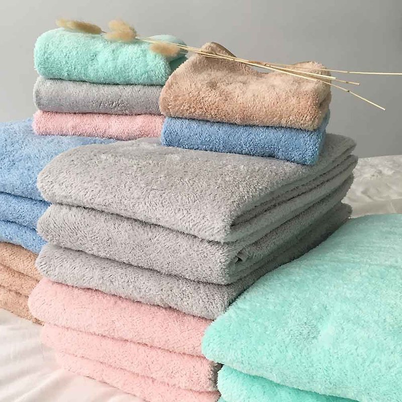 Lovel 3M Extremely Soft Cotton Microfiber Square Towel/ Towel/ Bath Towel Value Combination Total 5 Colors - อื่นๆ - เส้นใยสังเคราะห์ หลากหลายสี