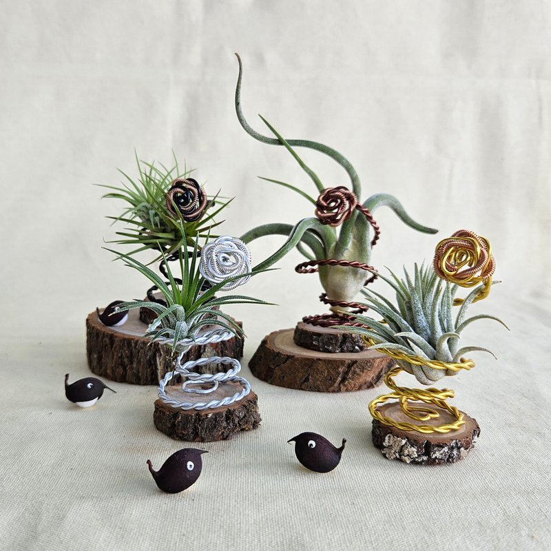 【Dancing with the Phoenix】Small rose stand - Plants - Other Metals 