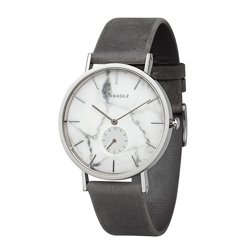 KERBHOLZ-ログウォッチ-FRITZ-マーブルホワイト（40mm） - 腕時計 - その他の素材 ホワイト