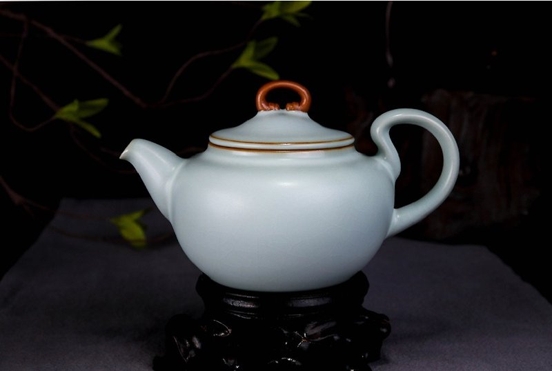 <天青汝窑> 修然 pot tea set teapot - ถ้วย - ดินเผา 