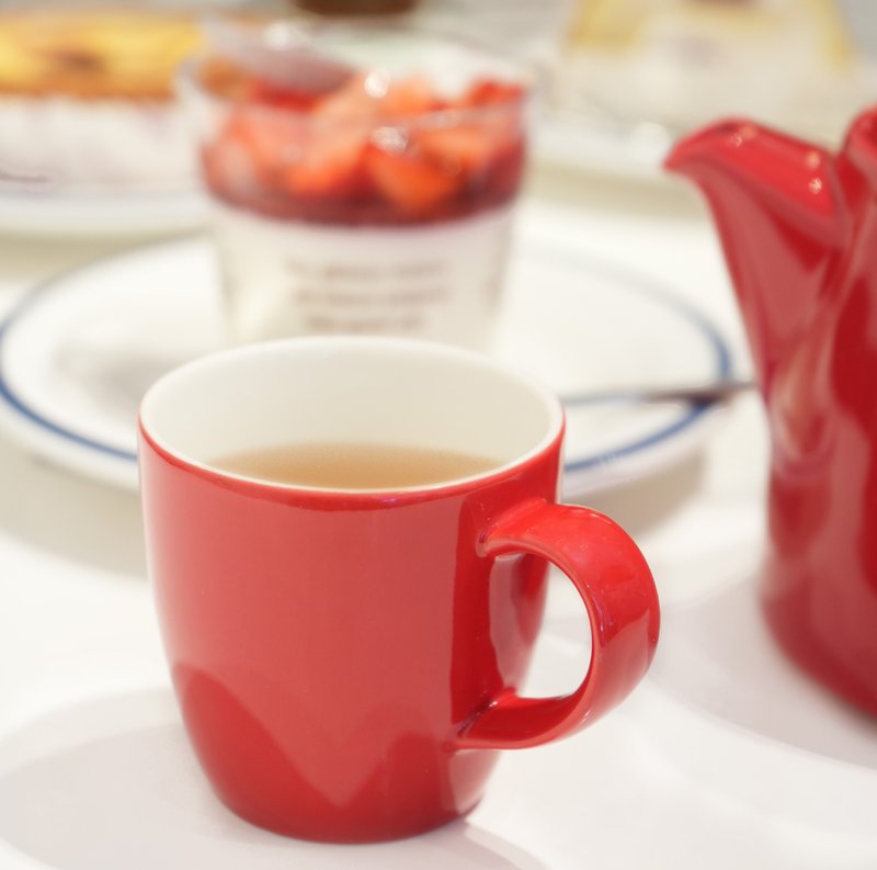 American FORLIFE tea cup/espresso cup set (small) - red - Cups - Porcelain Red