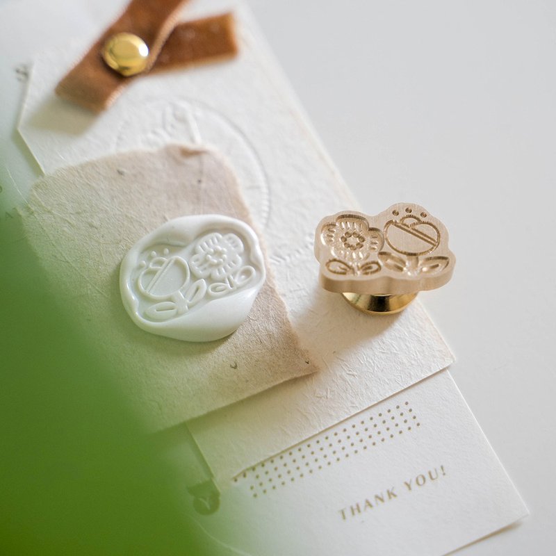 Sealing Wax Seal - Spring Flowers - ตราปั๊ม/สแตมป์/หมึก - ทองแดงทองเหลือง 