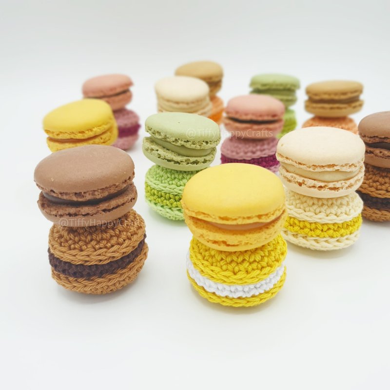 The Perfekt French Macarons 2 Sizes | Amigurumi Easy Crochet PATTERN PDF - 手工藝教學/工具書 - 其他材質 