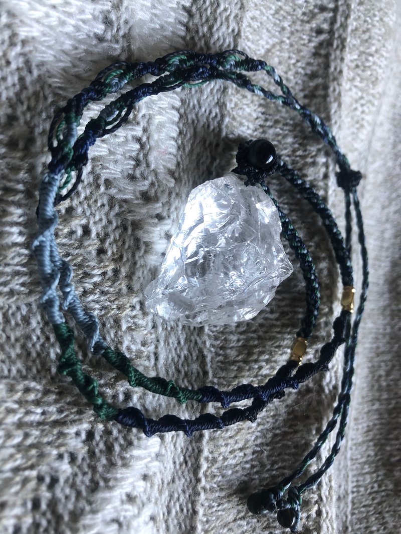 自備礦石水晶者///項鍊編繩設計 - 項鍊 - 水晶 
