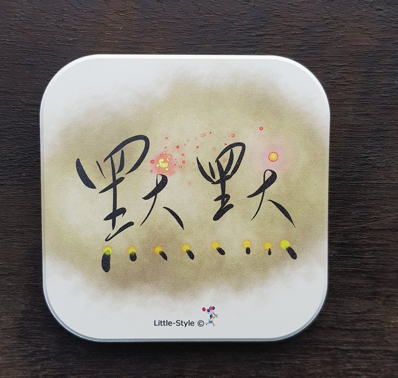 吸水杯墊-默默 - 杯墊 - 其他材質 白色