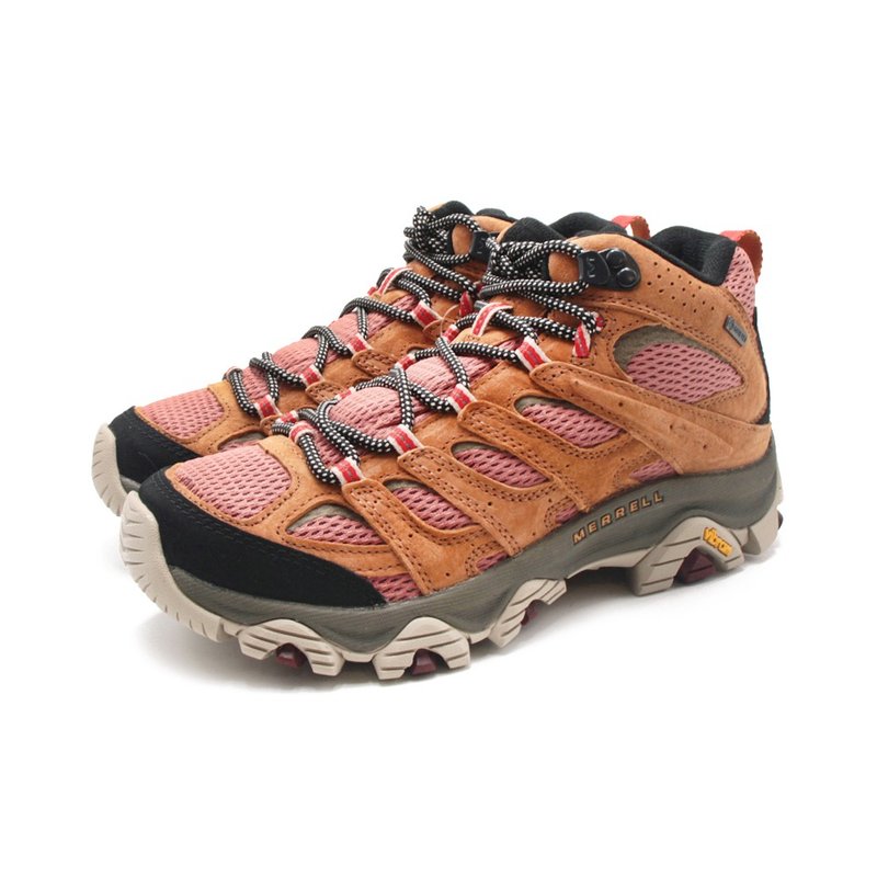 MERRELL MOAB 3 MID GORE-TEX防水登山中筒鞋 女鞋-棕紅 - 女運動鞋/球鞋 - 防水材質 