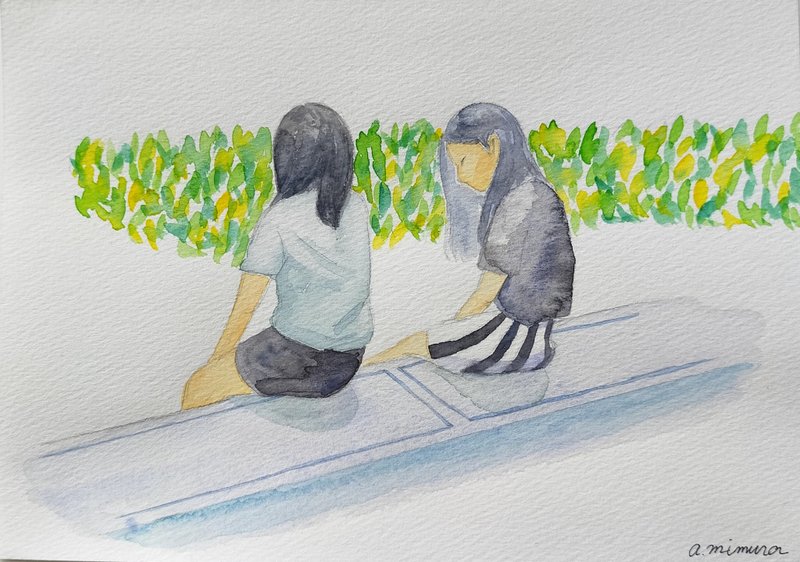 Watercolor summer day - Posters - Paper Green