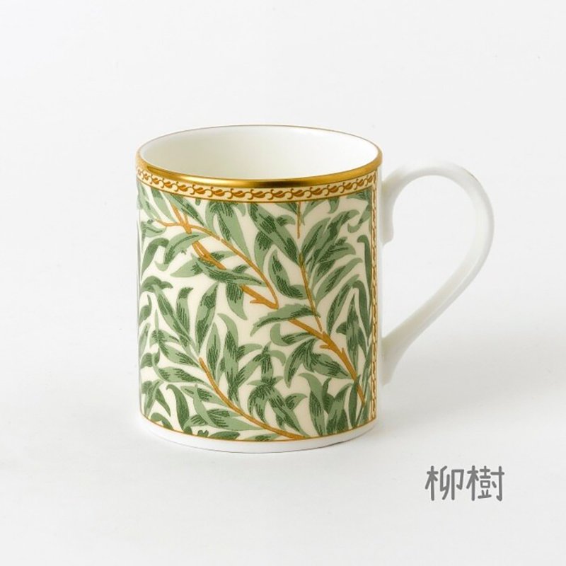British RK | Classic Collection 280ml gold-rimmed bone china mug willow - Cups - Porcelain Multicolor