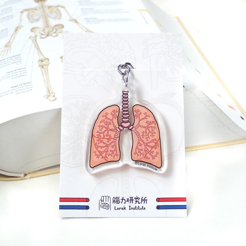 Lung organ viscera keychain keychain - Keychains - Plastic 