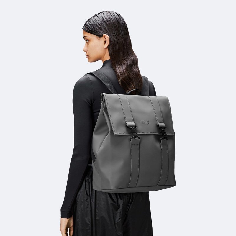 【Denmark RAINS】Msn Bag / Msn Bag W3 Waterproof Double Buckle Backpack - Backpacks - Other Materials Multicolor